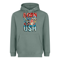 Sage Born in USA gnomes 4th of July Heavyweight Hoodie - CowGirlArtShop