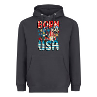 Smoke Born in USA gnomes 4th of July Heavyweight Hoodie - CowGirlArtShop