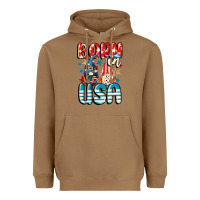 Toasted Coconut Born in USA gnomes 4th of July Heavyweight Hoodie - CowGirlArtShop