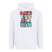 White Born in USA gnomes 4th of July Heavyweight Hoodie - CowGirlArtShop