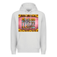 Dove Grey mama llama sunflowers Premium Hoodie - LillyAllenDesigns