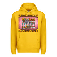 Lemon mama llama sunflowers Premium Hoodie - LillyAllenDesigns