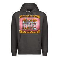 Smoke mama llama sunflowers Premium Hoodie - LillyAllenDesigns