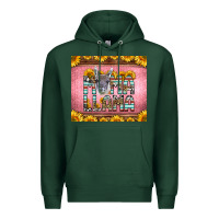 Sports Green mama llama sunflowers Premium Hoodie - LillyAllenDesigns