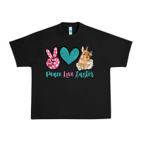 Black peace love easter with bunny and butterfly Urban Heavy Tee - Artiststas