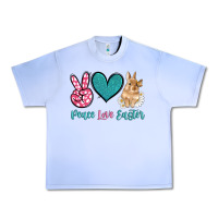 Grape Ice peace love easter with bunny and butterfly Urban Heavy Tee - Artiststas