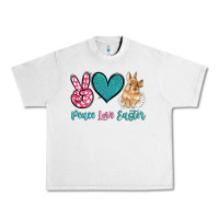 Lunar Rock peace love easter with bunny and butterfly Urban Heavy Tee - Artiststas