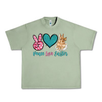 Peace Love Easter With Bunny And Butterfly Urban Heavy Tee | Teevron