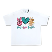 White peace love easter with bunny and butterfly Urban Heavy Tee - Artiststas