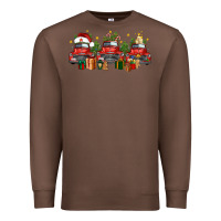 Chestnut christmas trucks Premium Sweatshirt - FaDigitalArtStudio