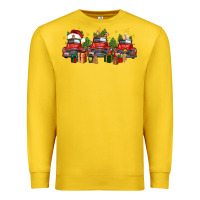Lemon christmas trucks Premium Sweatshirt - FaDigitalArtStudio