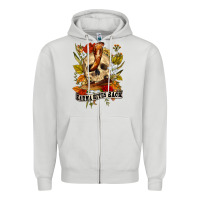 Dove Grey karma bites back Zipper Hoodie - RanaPortraitStore