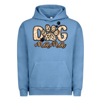 Pigment Pebble Blue dog mama Urban Hoodie - MaliasSmallBusiness