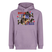 Lavender Born to be free 4th of july Heavyweight Hoodie - CowGirlArtShop