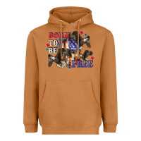 Meerkat Born to be free 4th of july Heavyweight Hoodie - CowGirlArtShop