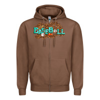 Chestnut baseball Zipper Hoodie - texasbilliewilder