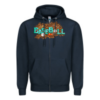 Navy baseball Zipper Hoodie - texasbilliewilder
