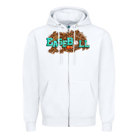 White baseball Zipper Hoodie - texasbilliewilder
