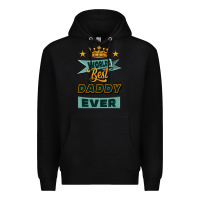 Black world's best daddy ever Premium Hoodie - Jasminsmagicworld