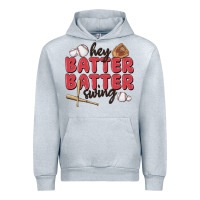 Heather Grey hey batter batter swing Urban Hoodie - MaliasSmallBusiness