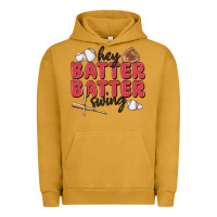 Pigment Peanut Butter hey batter batter swing Urban Hoodie - MaliasSmallBusiness