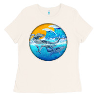 Bone humpback whale Ladies Tee - BarkalooDesign