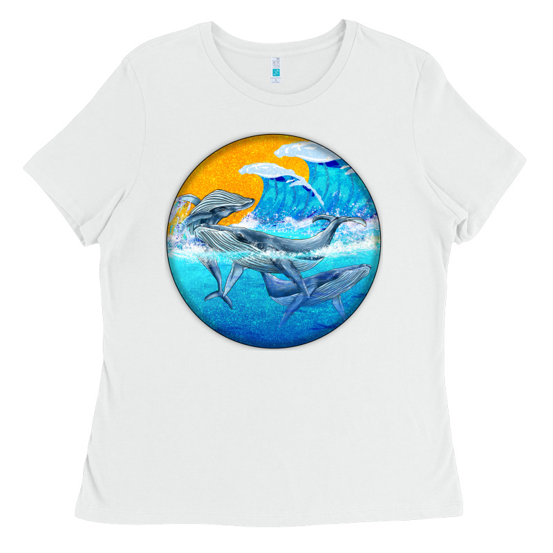 Humpback Whale Ladies Tee by BarkalooDesign | Teevron