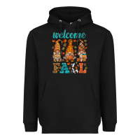 Black welcome fall gnome Heavyweight Hoodie - HRA Design Shop