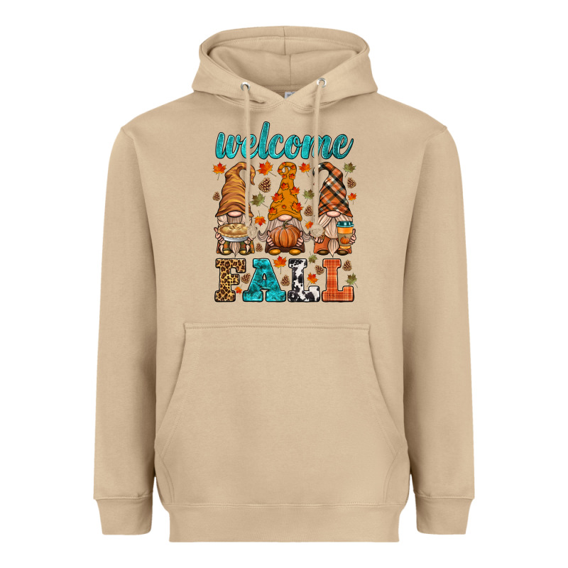 Welcome Fall Gnome Heavyweight Hoodie by HRA Design Shop | Teevron
