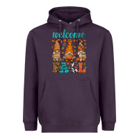 Plum welcome fall gnome Heavyweight Hoodie - HRA Design Shop