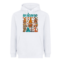 White welcome fall gnome Heavyweight Hoodie - HRA Design Shop