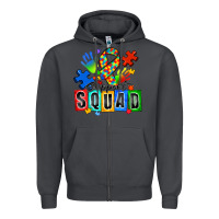 Smoke support squad autism Zipper Hoodie - Zillion Design Studio