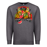 Charcoal Heather watermelon and truck Premium Sweatshirt - HRA Design Shop