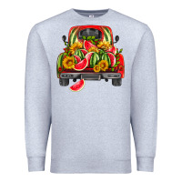 Heather Grey watermelon and truck Premium Sweatshirt - HRA Design Shop