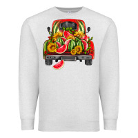 Oatmeal Heather watermelon and truck Premium Sweatshirt - HRA Design Shop
