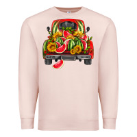 Pale Pink watermelon and truck Premium Sweatshirt - HRA Design Shop
