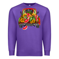 Purple watermelon and truck Premium Sweatshirt - HRA Design Shop
