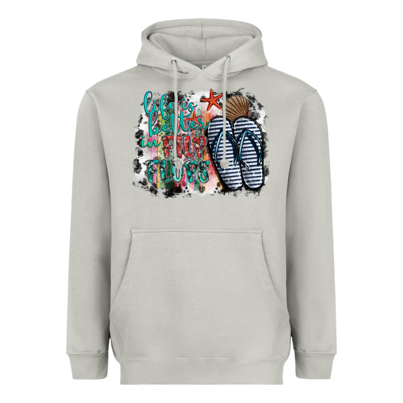 Life Is Better In Fılp Flops Heavyweight Hoodie by SublimationCraftShop | Teevron