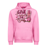 Fuchsia Pink give cancer the boot Urban Hoodie - MaliasSmallBusiness