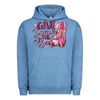 Pigment Pebble Blue give cancer the boot Urban Hoodie - MaliasSmallBusiness
