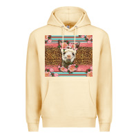 Pina Colada llama and roses glitter Premium Hoodie - LillyAllenDesigns