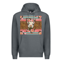 Rock llama and roses glitter Premium Hoodie - LillyAllenDesigns