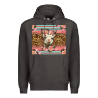 Smoke llama and roses glitter Premium Hoodie - LillyAllenDesigns