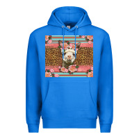 True Royal llama and roses glitter Premium Hoodie - LillyAllenDesigns