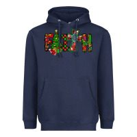 Navy christmas faith with cross Heavyweight Hoodie - CowhideDigitalArt