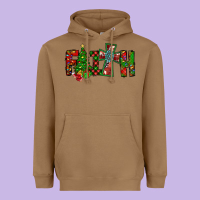 Christmas Faith With Cross Heavyweight Hoodie Designed By Cowhidedigitalart