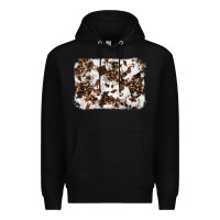 Black cowhide leopard background Premium Hoodie - RanaPortraitStore