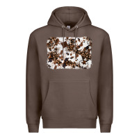 Coffee cowhide leopard background Premium Hoodie - RanaPortraitStore