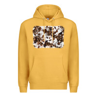 Mustard cowhide leopard background Premium Hoodie - RanaPortraitStore