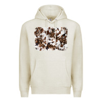 Oatmeal Heather cowhide leopard background Premium Hoodie - RanaPortraitStore